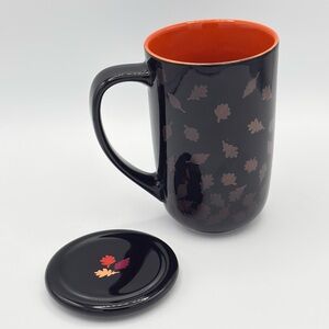 David's Tea Nordic Mug With Lid and Colour Changing Fall Leaves